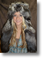 Fur Hat - Silver Fox Mongolian Style