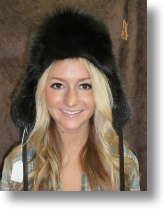 Fur Hat - Black Fox Sportsman Hat 