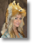 Fur Hat - Red Fox Mountain Man with Face 