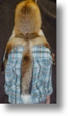 Fur Hat - Red Fox Mountain Man with Taxidemy Face