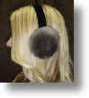Fur Ear Muffs - Brown Sheared Ear Muffs