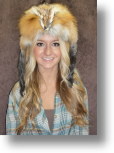 Fur Hat - Red Fox Mountain Man with Face