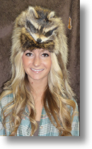 Fur Hat -- Racoon With Taxidemy Face