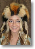 Fur Hat - Mink and Fox Ladies Hat 