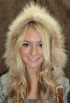 Fur Hat - Ladies Bonnet Wolf Hat