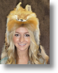 Fur Hat - Red Fox Mountain Man with Face 