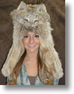 Fur Hat - Lynx Mountain Man with Taxidemy Face