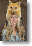 Fur Hat - Red Fox Mountain Man with Taxidemy Face